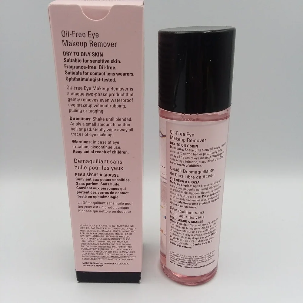 Mary Kay Oil-Free Eye Makeup Remover Gentle Waterproof Sensitive‎ Skin 3.75oz